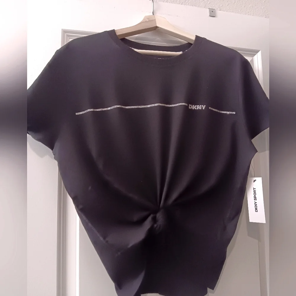 Calvin Klein Rhinestone Shirt Sport Black Size L - Picture 11 of 14